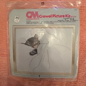 Columbia Minerva Crewel Kit, Chessie Cat, Kit 7644